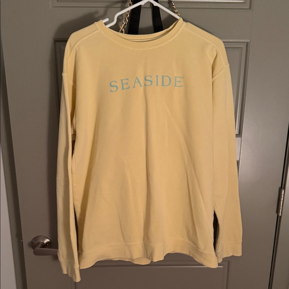 Comfort Colors Yellow Seaside Crew Neck Sweater